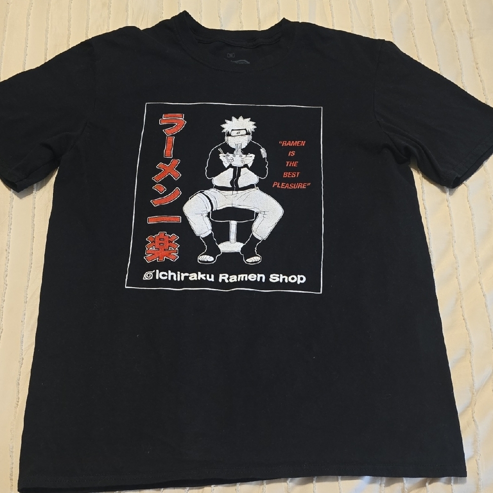 Ripple Junction Naruto Ichiraku Ramen Shop Black Graphic T-Shirt Medium